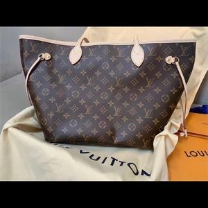 Louis Vuitton Neverfull MM Monogram Cherry Cerise Red